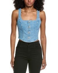 L'Agence - Saga Button Front Tank - Lyst