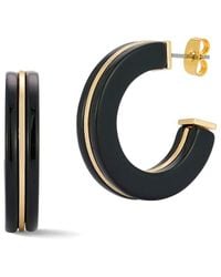 Glaze Jewelry - Plated Resin Hoop Earrings - Lyst