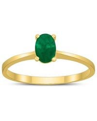 Gem Spark - 14K 0.45 Ct. Tw. Emerald Ring - Lyst