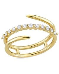 Rina Limor - 10k 0.28 Ct. Tw. Diamond Coil Ring - Lyst