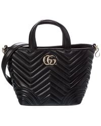 Gucci - Gg Marmont Mini Leather Tote - Lyst