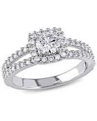 Rina Limor - 14K 0.98 Ct. Tw. Diamond Halo Ring - Lyst