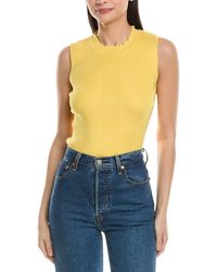 KARL LAGERFELD - Ribbed Knit Top - Lyst