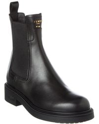 Fendi - Filo Leather Biker Boot - Lyst