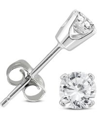 The Eternal Fit 14k 0.50 Ct. Tw. Diamond Earrings - Metallic
