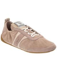 Chloé - Kick Suede Sneaker - Lyst