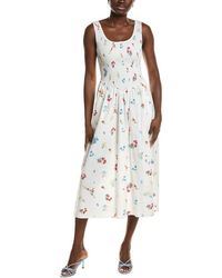 Wayf Long-Sleeve Turtleneck Wrap Midi Dress | Lyst UK
