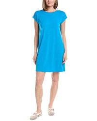 Eileen Fisher - Crew Neck Boxy Shirtdress - Lyst