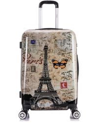 InUSA - Paris Prints Lightweight Hardside Spinner 24 Inch - Lyst