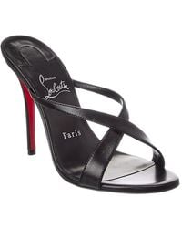 Christian Louboutin - Mulazee Cross 100 Leather Sandal - Lyst