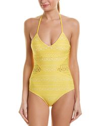 Shoshanna Halter One-piece - Yellow