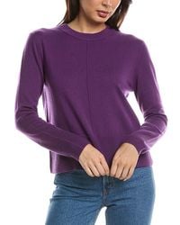 Forte - Exposed Seam Crewneck Cashmere Sweater - Lyst