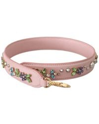Dolce & Gabbana - Leather Bag Strap - Lyst