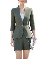 Bossy Chic - 2Pc Blazer & Short Set - Lyst