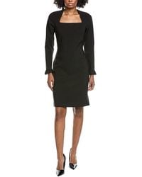 Mikael Aghal - Solid Midi Dress - Lyst