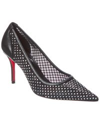 Christian Louboutin - Apostropha 80 Mesh & Leather Pump - Lyst