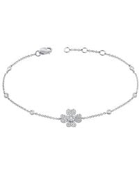Sabrina Designs - 14K 0.32 Ct. Tw. Diamond Flower Bracelet - Lyst