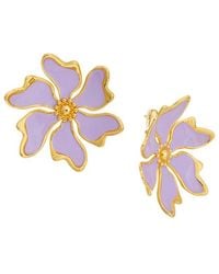 Oscar de la Renta - Large Cherry Blossoms Earrings - Lyst