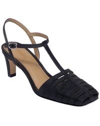 Bernardo - Peoria Leather T-Strap Heel Sandal - Lyst