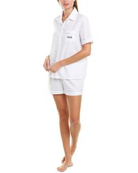 Cosabella 2pc Bridal Pyjama Party Bride Top & Boxer Set - White