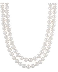 Splendid 7-8mm Freshwater Pearl Endless 52in Necklace - Multicolour