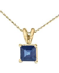 Haus of Brilliance - Colorful Gemstones 14K 0.65 Ct. Tw. Sapphire Pendant Necklace - Lyst