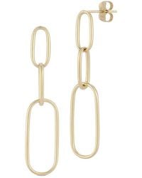 Ember Fine Jewelry - 14k Link Drop Earrings - Lyst