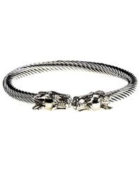 jean claude - Dell Arte Stainless Steel Dragon Bracelet - Lyst