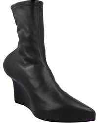 Givenchy - Leather Wedge Bootie - Lyst