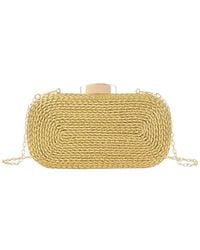 Tiffany & Fred Paris - Tiffany And Fred Paris Woven Metallic Frame Clutch - Lyst