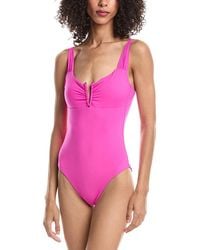 Becca - Viviana Plunge One-Piece - Lyst