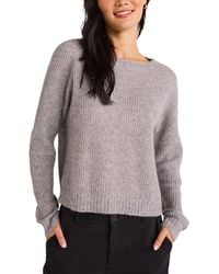 Bella Dahl - Drop Shoulder Cashmere & Silk-Blend Sweater - Lyst