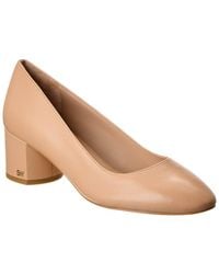 Stuart Weitzman - Bridget 50 Block Leather Pump - Lyst