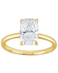 Lab Grown Diamonds - 14K 2.00 Ct. Tw. Lab-Grown Diamond Hidden Halo Engagement Ring - Lyst