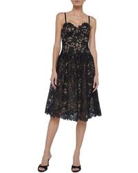 L'Agence - Flyn Midi Dress - Lyst