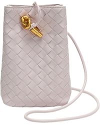Tiffany & Fred Paris - Handwoven Leather Mini Bucket Bag - Lyst