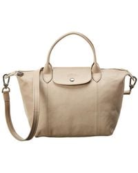 Longchamp Le Pliage Cuir Small Leather Short Handle Tote - Multicolour