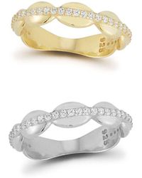 Chloe and Madison - 14k Two-tone Cz Two Tone Set Ring Set - Lyst