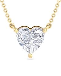 Lab Grown Diamonds - 14K 2.00 Ct. Tw. Lab-Grown Diamond Solitaire Pendant Necklace - Lyst