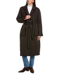 NVLT - Longline Eyelash Wrap Coat - Lyst