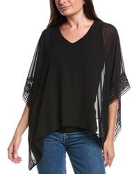 Joseph Ribkoff - Lace Trim Poncho Top - Lyst