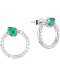 Gregg Ruth - 14K 0.92 Ct. Tw. Diamond & Emerald Earring - Lyst
