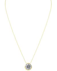 Lab Grown Diamonds - 14K 5.00 Ct. Tw. Lab-Grown Diamond Solitaire Pendant - Lyst