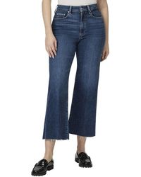 PAIGE - Spotlight Raw Hem Jean - Lyst