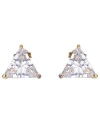 Genevive Jewelry - 14k Over Silver Cz Earrings - Lyst