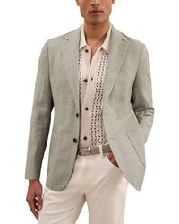Reiss - Stack Notch Texture Wool-Blend Formal Jacket - Lyst