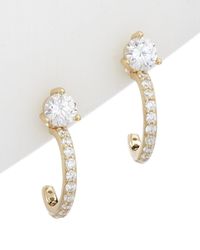 Alanna Bess Limited Edition 14k Over Silver Cz Stud & Hoops - Metallic
