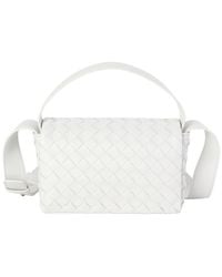 Tiffany & Fred Paris - Woven Leather Flap Crossbody - Lyst