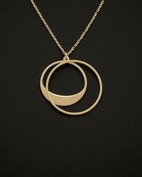 Italian Gold - 14k Graduated Circles Adjustable Necklace - Lyst