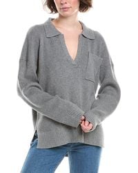 Splendid - Kristen Wool & Silk-Blend Polo Sweater - Lyst